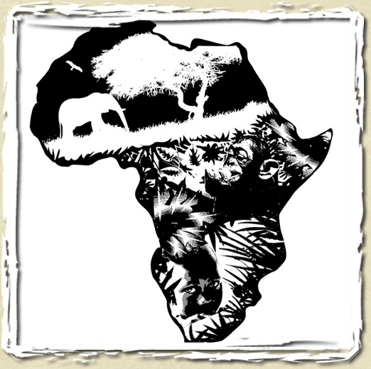 tee shirt Map Africa