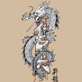 tee shirt Dragon Graffiti