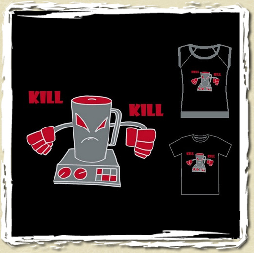 tee shirt Robot Menager Kill Kill