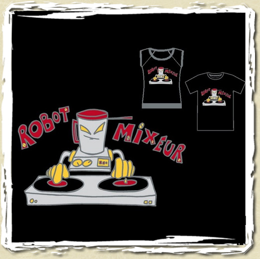 tee shirt Robot Mixeur