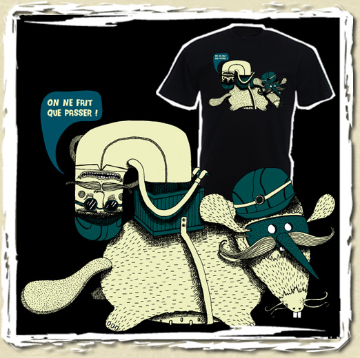 tee shirt Taupe souterraine v2