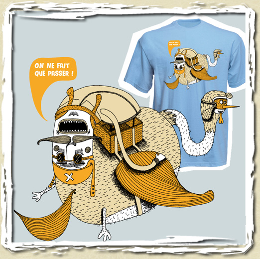 tee shirt Volatile volant