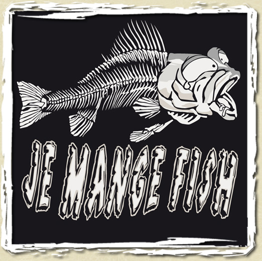 tee shirt Je mange fish