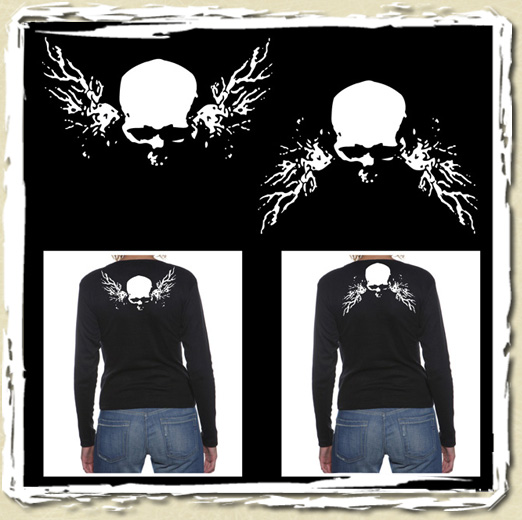 tee shirt Ange Noir