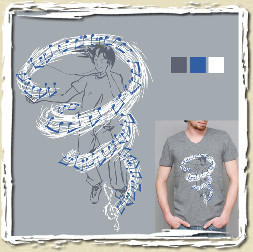 tee shirt Musical Storm