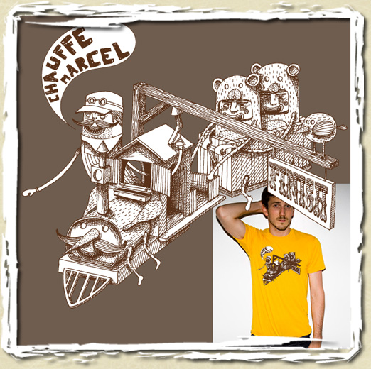 tee shirt Chauffe marcel