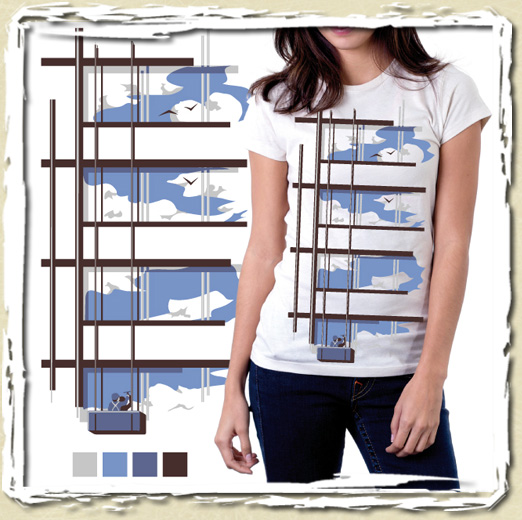 tee shirt Le laveur de carreaux