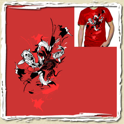 tee shirt Koi