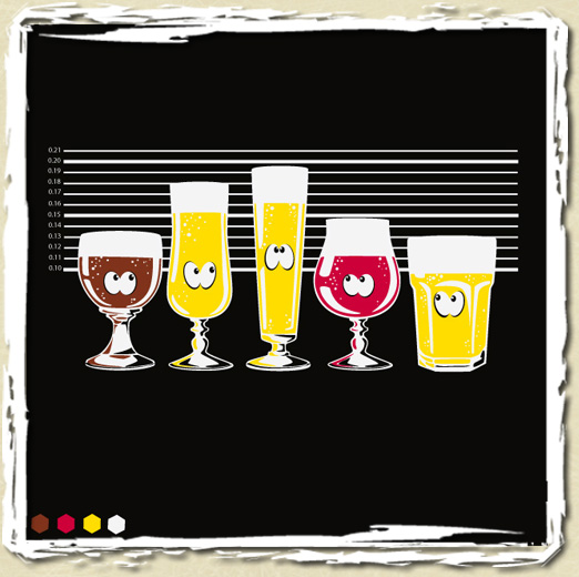 tee shirt Usual Suspect Beers