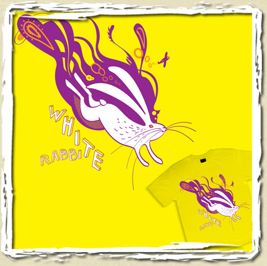 tee shirt White Rabbit