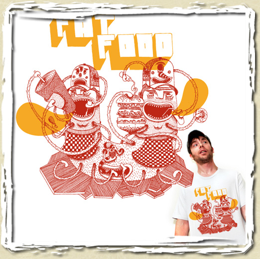 tee shirt Fat food