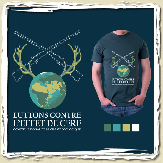 tee shirt Effet de Cerf