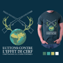 tee shirt Effet de Cerf