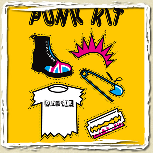 tee shirt Punk kit