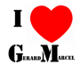 tee shirt I love gerard marcel