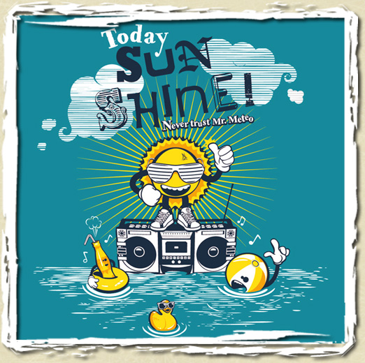tee shirt Sun Shine