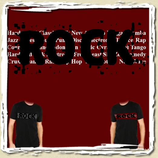 tee shirt Rock