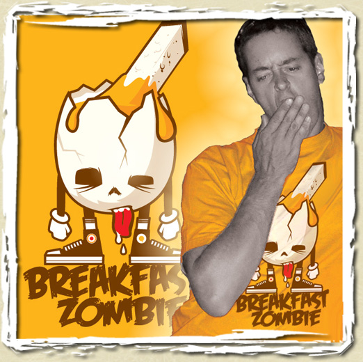 tee shirt BREAKFAST ZOMBIE