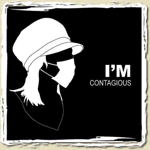tee shirt I'm contagious (Woman)