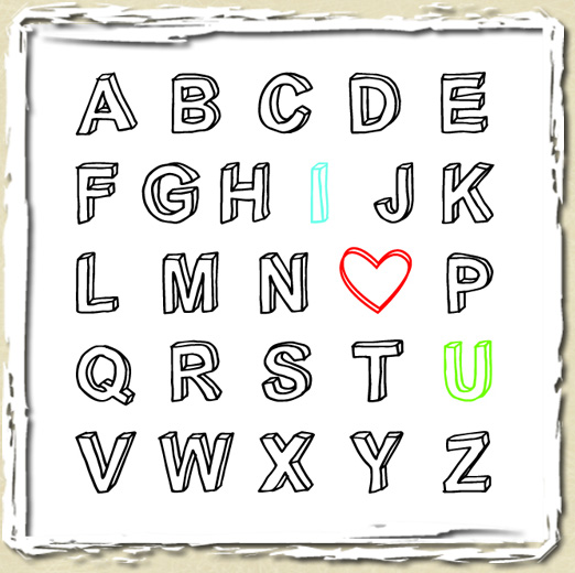 tee shirt I Love You