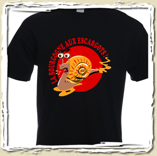 tee shirt Escargots, go, go