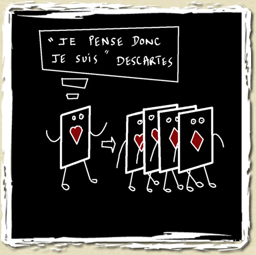 tee shirt Je pense donc je suis