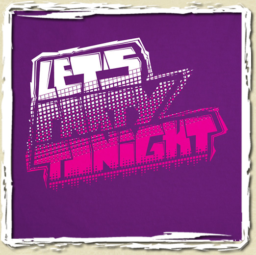 tee shirt Let's party tonight
