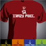 tee shirt Crazy pixel