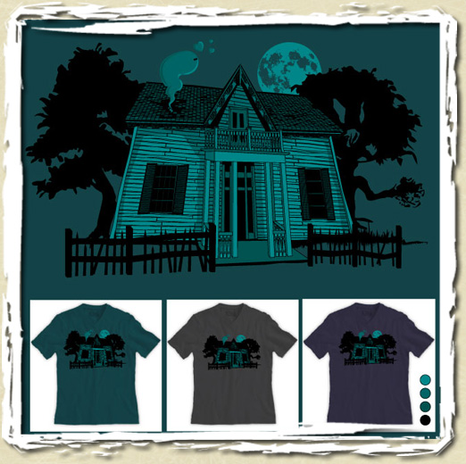 tee shirt Haunted house