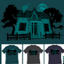 tee shirt Haunted house