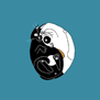 tee shirt Ying Yang cat