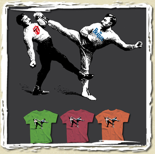 tee shirt The great Battle of rock n' roll