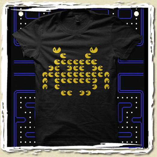 tee shirt Pac invader
