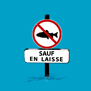 tee shirt Sauf en laisse