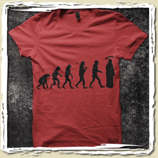 tee shirt Evolution mortelle