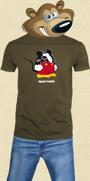 t shirt Mickey Mouse - Army