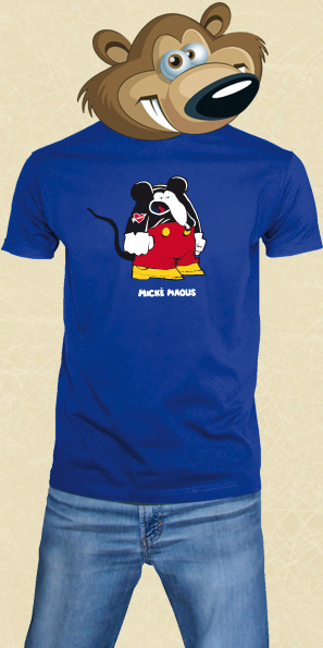t shirt Mickey Mouse - Bleu
