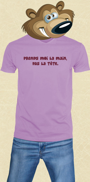 t shirt Prends moi la main f